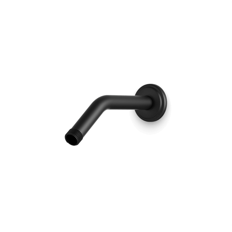 Classic Wall Mount Angled Shower Arm - Matte Black image 1