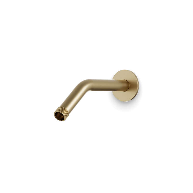 Opera Wall Mount Angled Shower Arm - Satin Brass image 1