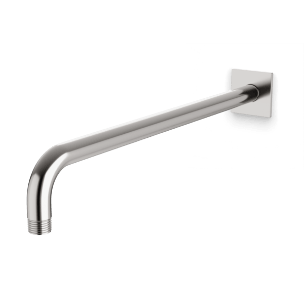 F902-27 - Square + Round Wall Mounted Shower Arm Artos US Brushed Nickel 