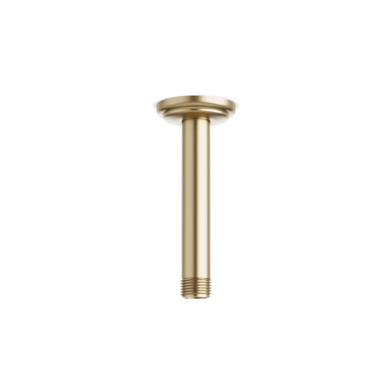 Classic Ceiling Mount Shower Arm - Satin Brass image 1