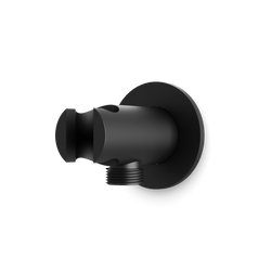 Opera Shower Outlet Elbow with Hand Shower Holder - Matte Black thumbnail 1