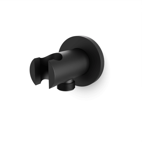 F902-42 - Round Hand Shower Holder with Integrated Water Connection Artos US Matte Black 