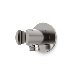 Opera Shower Outlet Elbow with Hand Shower Holder - Brushed Nickel thumbnail 1