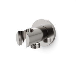F902-42 - Round Hand Shower Holder with Integrated Water Connection Artos US Brushed Nickel 