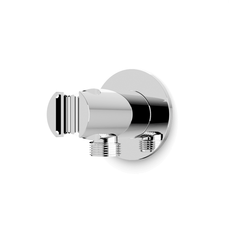 Opera Shower Outlet Elbow with Hand Shower Holder - Chrome image 1
