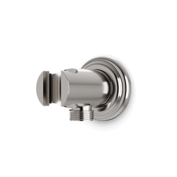 Classic Shower Outlet Elbow with Hand Shower Holder - Brushed Nickel thumbnail 1