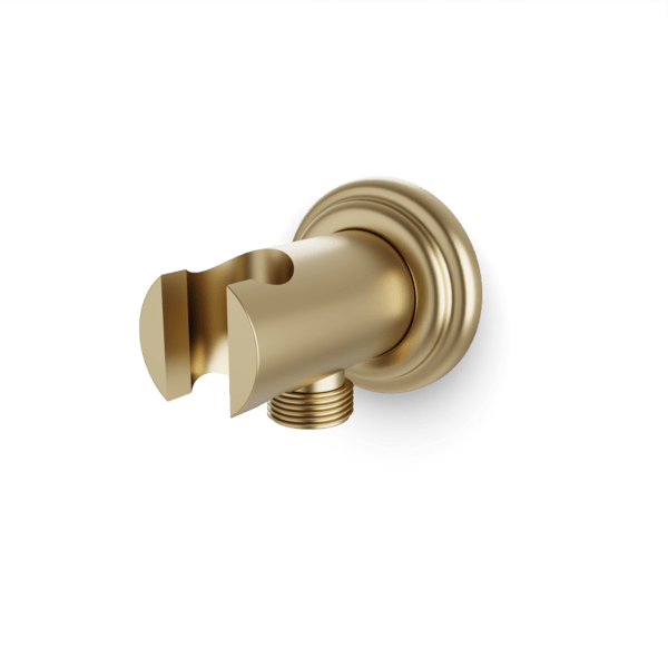 F902-42CL - Classic Hand Shower Holder with Integrated Water Connection Artos US Satin Brass 