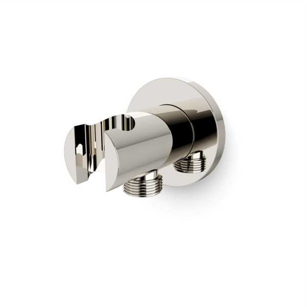 F902-42 - Round Hand Shower Holder with Integrated Water Connection Artos US Polished Nickel 