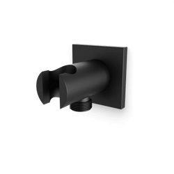 F902-42SQ - Square Hand Shower Holder with Integrated Water Connection Artos US Matte Black 