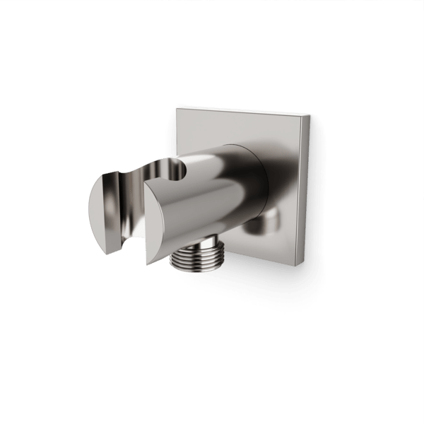 F902-42SQ - Square Hand Shower Holder with Integrated Water Connection Artos US Brushed Nickel 