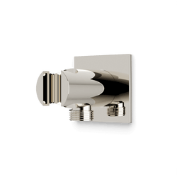 Otella Shower Outlet Elbow with Hand Shower Holder - Polished Nickel thumbnail 1