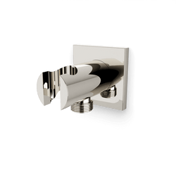 F902-42SQ - Square Hand Shower Holder with Integrated Water Connection Artos US Polished Nickel 