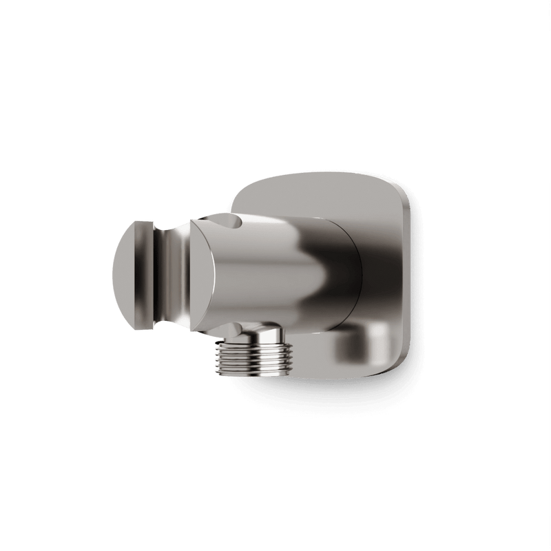 Harmony Shower Outlet Elbow with Hand Shower Holder - Brushed Nickel image 1