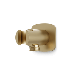 Harmony Shower Outlet Elbow with Hand Shower Holder - Satin Brass thumbnail 1