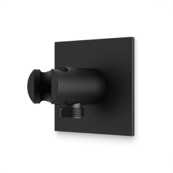 Otella 3.25" Shower Outlet Elbow with Hand Shower Holder - F902-44BK thumbnail 1