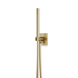 Otella Flexible Hose Handshower Kit with 3.25" Escutcheon Plate - Satin Brass thumbnail 1