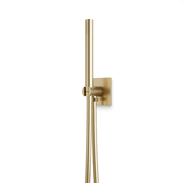 Otella Flexible Hose Handshower Kit with 3.25" Escutcheon Plate - Satin Brass image 1