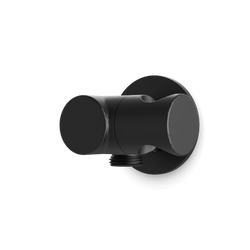 Opera Shower Outlet Elbow with Pivoting Hand Shower Holder - Matte Black thumbnail 1