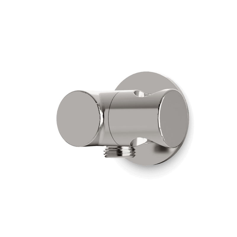 Opera Shower Outlet Elbow with Pivoting Hand Shower Holder - Brushed Nickel image 1