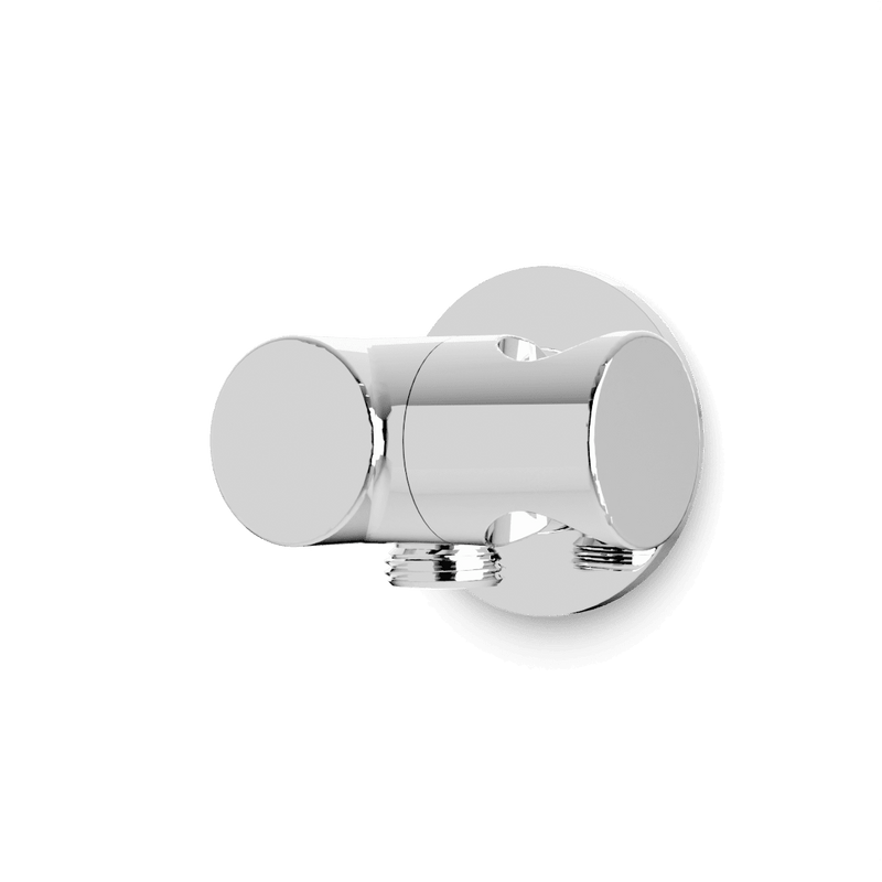 Opera Shower Outlet Elbow with Pivoting Hand Shower Holder - Chrome image 1