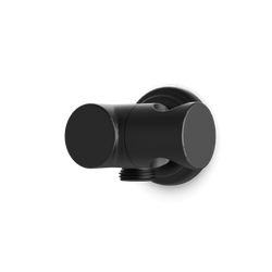 Classic Shower Outlet Elbow with Pivoting Hand Shower Holder - Matte Black thumbnail 1
