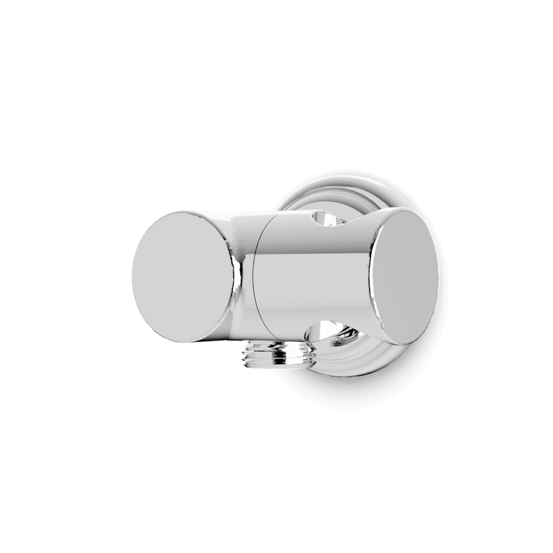 Classic Shower Outlet Elbow with Pivoting Hand Shower Holder - Chrome image 1
