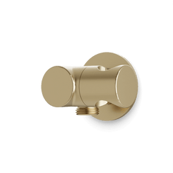 Opera Shower Outlet Elbow with Pivoting Hand Shower Holder - Satin Brass thumbnail 1