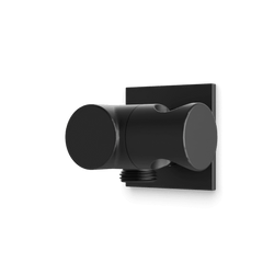 Otella Shower Outlet Elbow with Pivoting Hand Shower Holder - Matte Black thumbnail 1