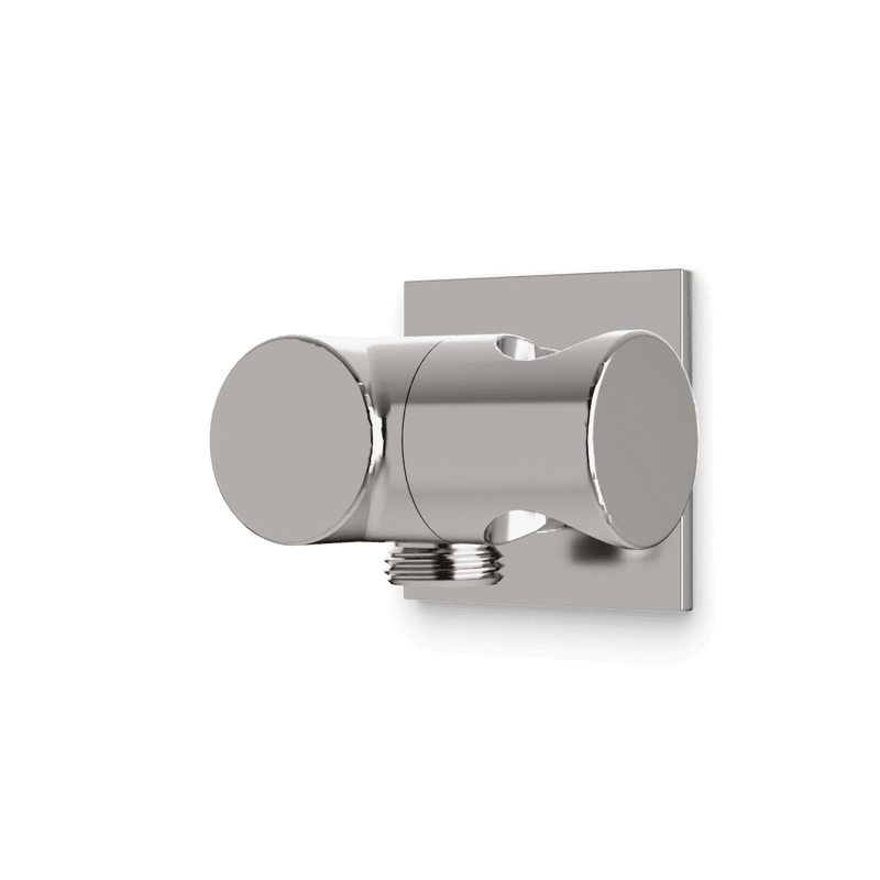 Otella Shower Outlet Elbow with Pivoting Hand Shower Holder - Brushed Nickel image 1