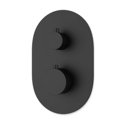 Opera Thermostat with 3-Way Diverter & Off Position Trim Kit - Matte Black thumbnail 1