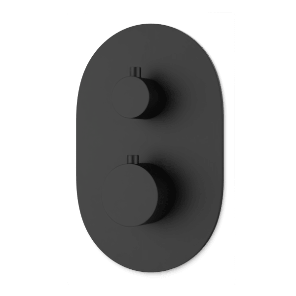 Opera Thermostat with 3-Way Diverter & Off Position Trim Kit - Matte Black image 1