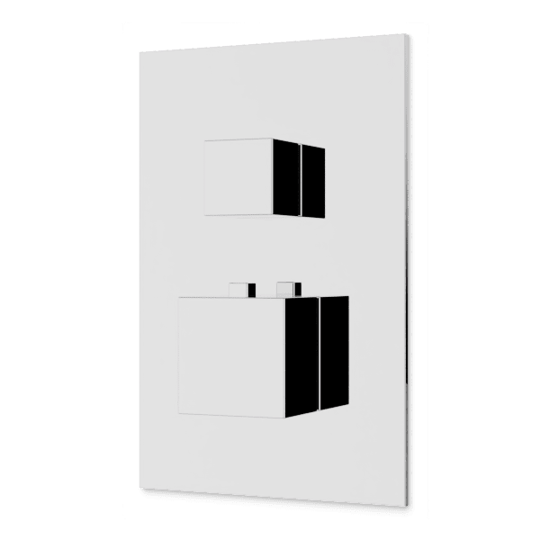 Edge Thermostat with 3-Way Diverter & Off Position Trim Kit - Chrome image 1