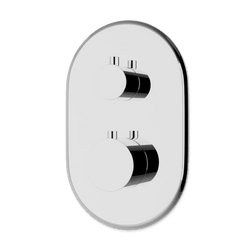 Classic Thermostat with 3-Way Diverter & Off Position Trim Kit - Chrome thumbnail 1