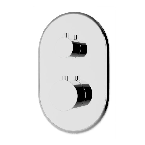 Classic Thermostat with 3-Way Diverter & Off Position Trim Kit - Chrome image 1