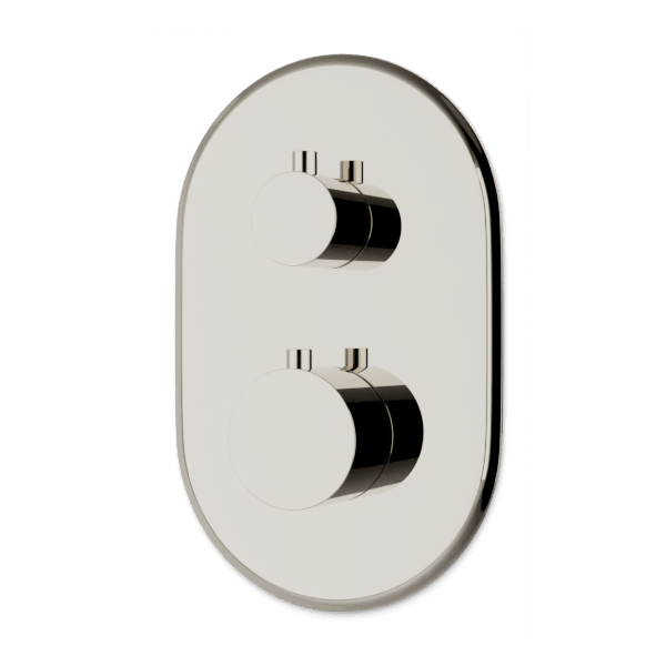 Classic Thermostat with 3-Way Diverter & Off Position Trim Kit - Polished Nickel image 1