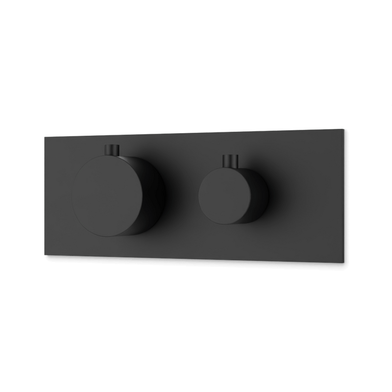 Otella Thermostat with 3-Way Diverter & Off Position Linear Trim Kit - Matte Black image 2