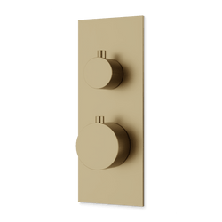 Otella Thermostat with 3-Way Diverter & Off Position Linear Trim Kit - Satin Brass thumbnail 1