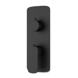 Harmony Thermostat with 3-Way Diverter & Off Position Trim Kit - Matte Black thumbnail 1