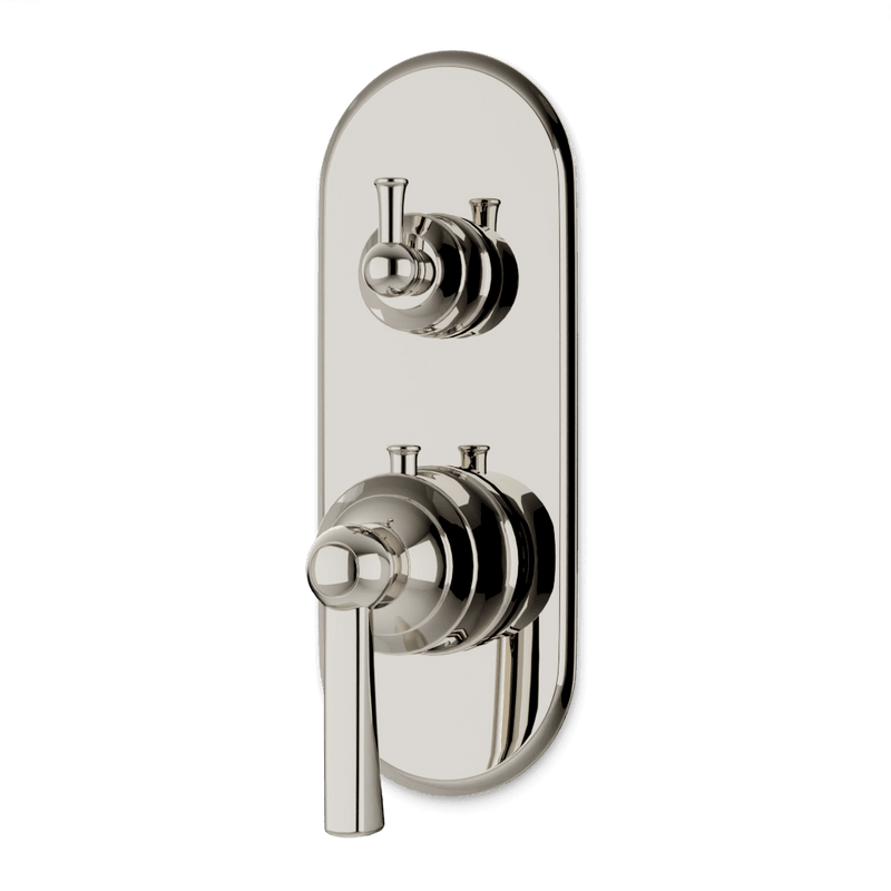 Classic Thermostat with 3-Way Diverter & Off Position Trim Kit - Polished Nickel image 1