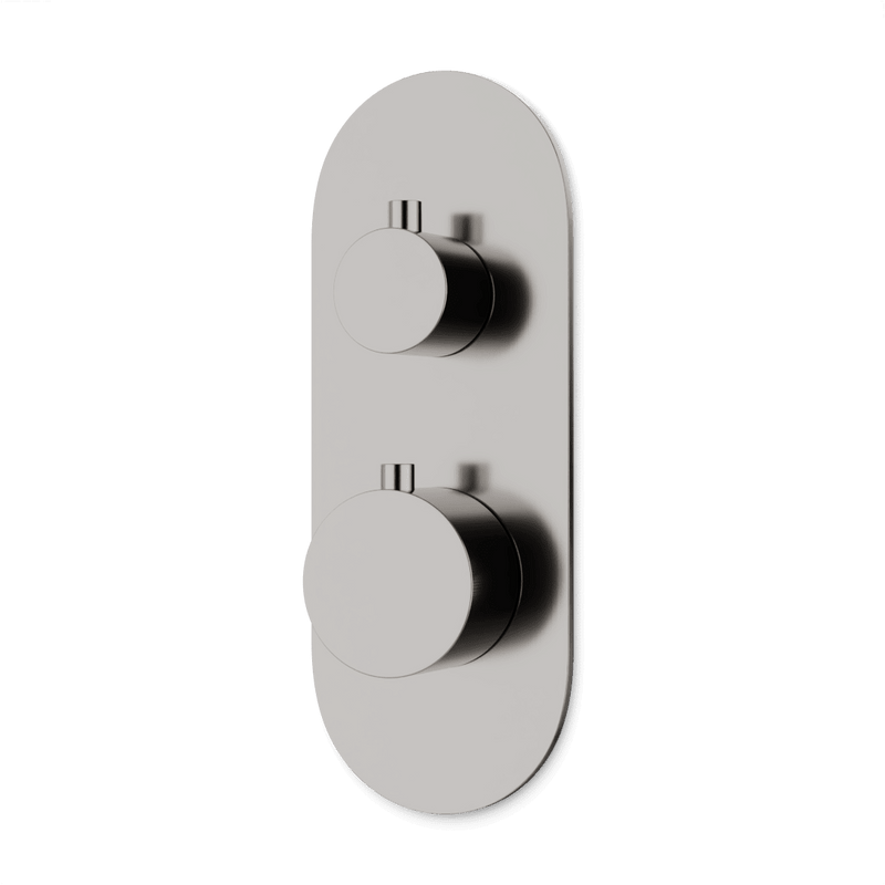 Opera Thermostat with 3-Way Diverter & Off Position Linear Trim Kit - Brushed Nickel image 1