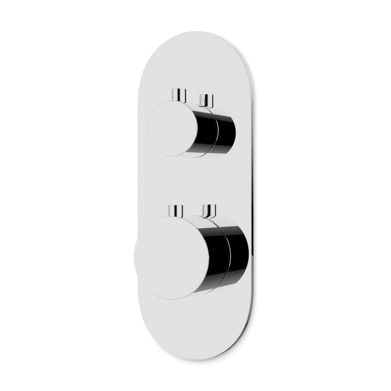 Opera Thermostat with 3-Way Diverter & Off Position Linear Trim Kit - Chrome image 1