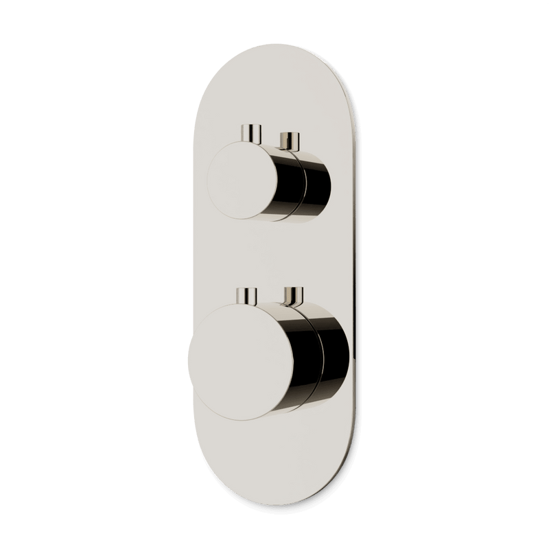 Opera Thermostat with 3-Way Diverter & Off Position Linear Trim Kit - Polished Nickel image 1