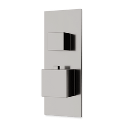 Edge Thermostat with 3-Way Diverter & Off Position Linear Trim Kit - Brushed Nickel thumbnail 1