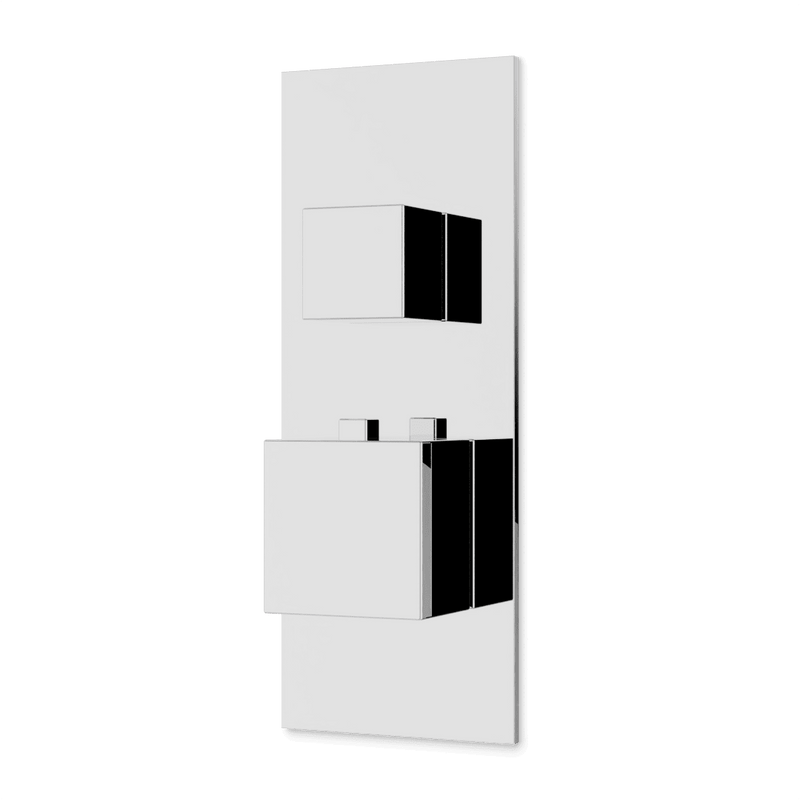 Edge Thermostat with 3-Way Diverter & Off Position Linear Trim Kit - Chrome image 1
