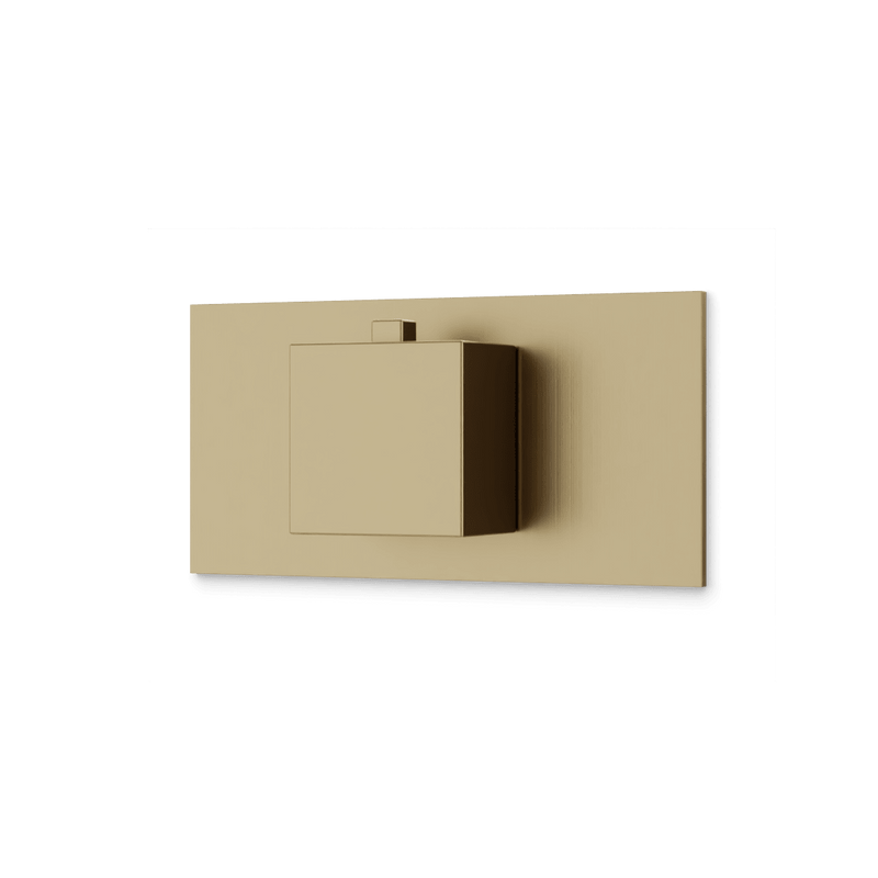 Edge Thermostat Linear Trim Kit - Satin Brass image 1