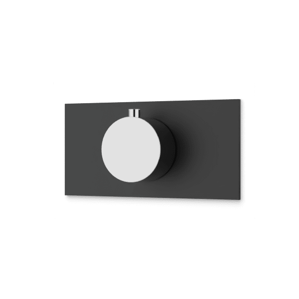Otella Thermostat Linear Trim Kit - Chrome/Matte Black image 1