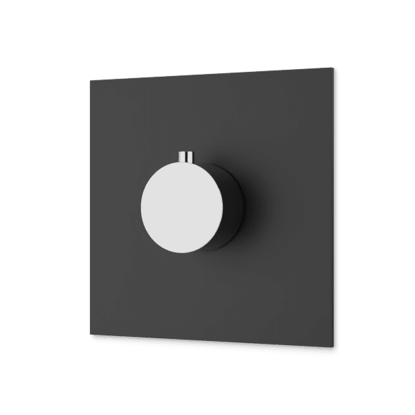Otella Thermostat Trim Kit - Chrome/Matte Black image 1