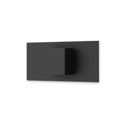 Square Progressive Pressure Balance Mixer Trim Kit with Letterbox Plate Artos US Matte Black 