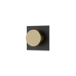 Square + Round 3-Way Diverter Trim Kit Artos US Satin Brass/Matte Black 