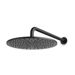 Opera 12" Rain Shower Head on Wall Mount Arm - Matte Black thumbnail 1